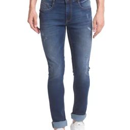 Parx Blue Skinny Fit Distressed Jeans-picture-48
