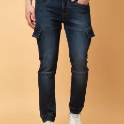 Being Human Navy Jogger Fit Jogger Jeans-image-65