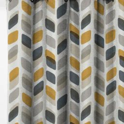 SPACES DRAPE STORY Elegent Multicolor Polyester 9 ft Long Door Curtain - Set of 2 image 3