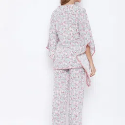 The Kaftan Company Multicolor Printed Kaftan With Pyjama image 2