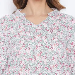 The Kaftan Company Multicolor Printed Kaftan With Pyjama image 5
