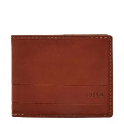 Fossil Brown Solid Bi-Fold Wallet image 1