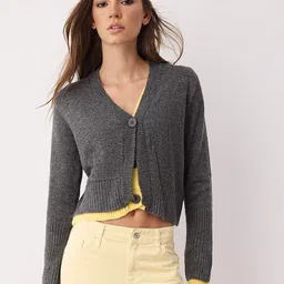 Trendyol Women V-Neck Long Sleeves Cardigan-picture-33