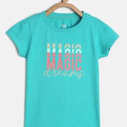 MINIKLUB Kids Turquoise Printed Top-image-70