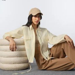 The Souled Store Off White Cotton Relaxed Fit Shackets-picture-5