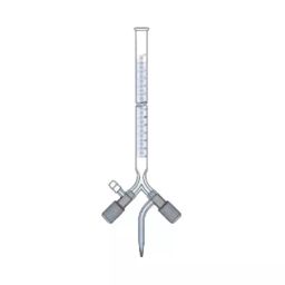 Biohall 100 ml Class A Burette With 3 Way Bore Screw Type PTFE Needle Valve Stopcock, BLS.B184.04 image 1