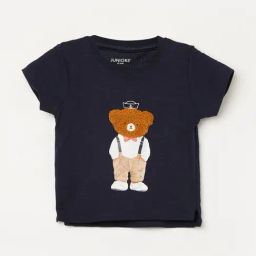 Juniors By Lifestyle Boys Navy Cotton Printed T-shirt-image-92
