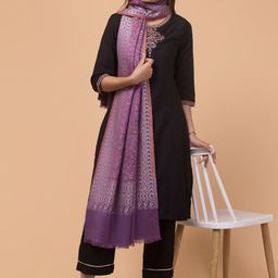 Tweedle Women Floral Woven Design Acrylic Shawl-picture-15
