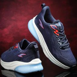 Asian Men's Navy Running Shoes-picture-11