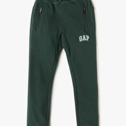 GAP Boys Green Blended Embroidered Joggers-image-62