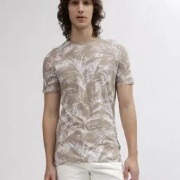 Lindbergh Brown Cotton Regular Fit Printed T-Shirt-picture-28