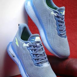 Asian Men's Turquoise Blue Running Shoes-image-39