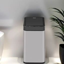Obsessions Metallic Stainless Steel Smart Sensor Small Dustbin With Lid - 7 L-image-48