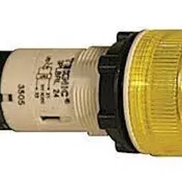 Teknic Yellow 230 VAC LED Pilot Light with lens, 3PLBR8L-15