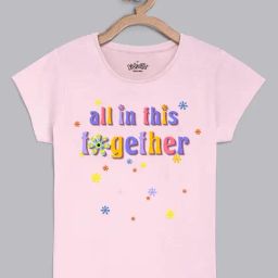 Kidsville Pink Cotton Printed T-Shirt-picture-49