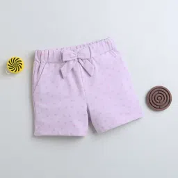 Bumzee Kids Lavender Printed Shorts-image-93