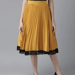KASSUALLY Mustard Midi Skirt-picture-28