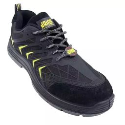 JAMA Steel Toe Safety Shoes Low Ankle PU Sole Black Leather & KPU Size UK 5, JF002-image-23