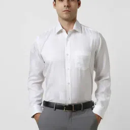 Van Heusen White Cotton Regular Fit Shirt-picture-27