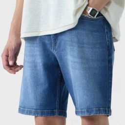 The Souled Store Blue Regular Fit Solid Shorts-image-96