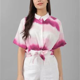 Allen Solly Multicolor Tie - Dye Shirt-image-62