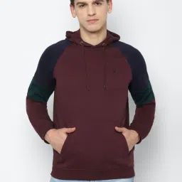 Allen Solly Multi Regular Fit Colour Block Hooded SweatShirt image 1