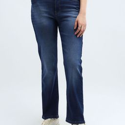 Flying Machine Women Straight Fit High-Rise Light Fade Stretchable Jeans-image-96