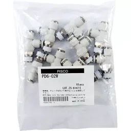 PISCO Brunch Tee Standard Type Φ6 mm, PD6-02W (Bag Of 10 Pcs)-21