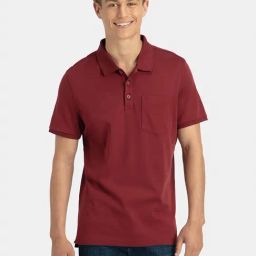 Jockey Purple Cotton Solid Short Sleeves T-Shirts-image-89