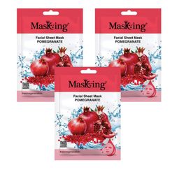MasKing Set Of 3 Pomegranate Beauty Facial Sheet Mask For Skin Hydration - 1-Pcs Each-11