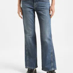 Levi's Blue Bootcut High Rise Jeans-picture-13