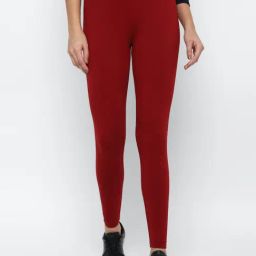 Allen Solly Red Cotton Leggings-image-47