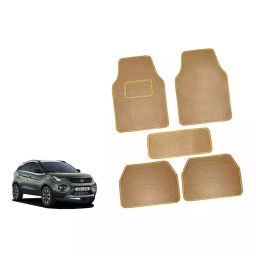 Auto Pearl CMBE120 Polyester Standard Mat for Tata Nexon Ev (Beige)-26
