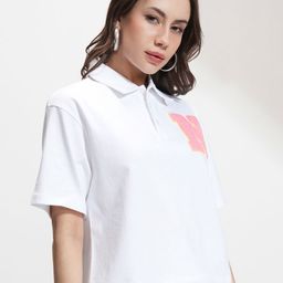 Tokyo Talkies Women Polo Collar T-shirt-picture-24