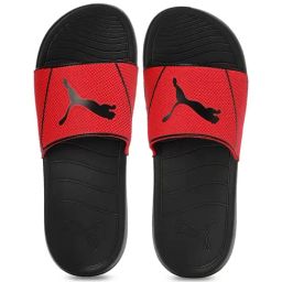 Puma Men's Popcat 20 Shower RES Red Slides-image-9