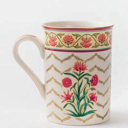 Fabindia Home Adwaya Floral Multicolor Ceramic Mug (280 ml)-picture-5