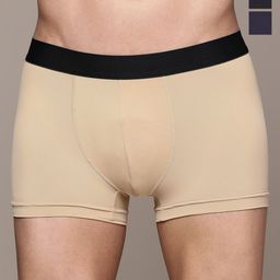 The Roadster Lifestyle Co Pack Of 3 Mid Rise Short TrunksRD-PM-MT-100-BK-NB-SKN-3-43
