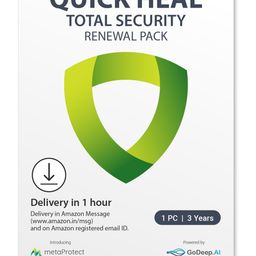 Quick Heal | Total Security Renewal Upgrade Gold pack | 1 User | 3 years | Email Delivery in 1 Hour - no CD| Existing Quick Heal Single User Subscription Needed image 1