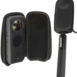 CAREflection Hard Carrying Case for Insta360 ONE X2 / X3,Mini PU Shell Protective Travel Quick Storage for Insta360 X3, Insta360 One X3 360 Camera Soft Safety Instant shoot Pouch - 5 Years Warranty image 5