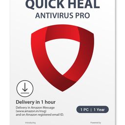 Quick Heal | Antivirus Pro | 1 user | 1 Year | AI Based Device Security for Laptop | Email and Browsing Protection (Email Delivery in 1 Hour- No CD) image 1