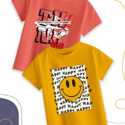 Provogue Boys 2 Printed Pure Cotton T-shirt-image-47