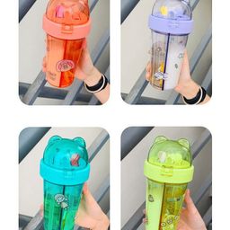 YAMAMA 2 Compartment Sipper Bottle 420 ml (Color May Vary)-image-18