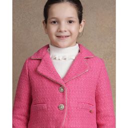 One Friday Full Sleeves Pockets Detailed Jacket - Pink-image-78