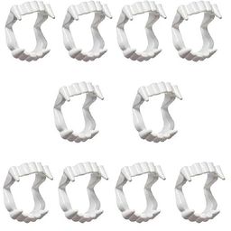 Kaku Fancy Dresses Set Of 10 Halloween Theme Fake Vampire Teeth - White-image-15