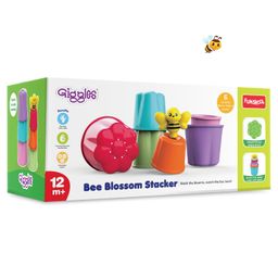 Giggles Bee Blossom Stacker Toy with 6 Flower Shaped Drums & a Bee - Multicolor-22