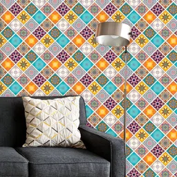 ArtzFolio Printed UV-Resistant Anti-Bacterial Vintage Ottoman Mandalas Peel & Stick Wallpaper-image-74