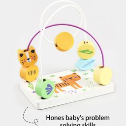 Intellibaby Wooden Bead Maze Level 9 - Mulcticolor image 3