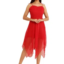Moda Rapido Georgette Fit & Flare Dress-picture-32