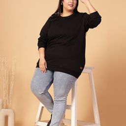 Rigo Plus Size Solid Sweatshirt-image-45