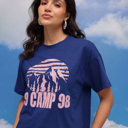 CORSICA Printed Drop-Shoulder Sleeves Cotton Boxy T-shirt-image-37